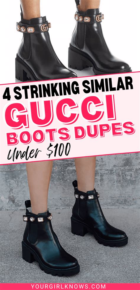 lace up gucci boots dupe